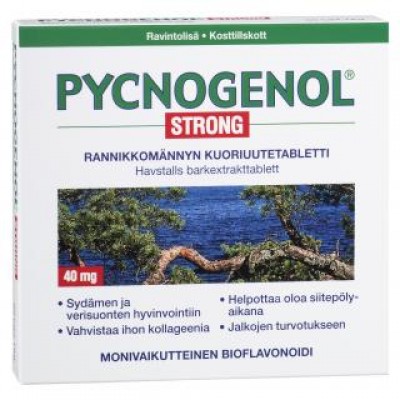 ПИКНОГЕНОЛ СТРОНГ, 40 мг, 60 таб./ Pycnogenol Strong 40 mg 60 tabl